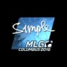Sticker | s1mple (Foil) | MLG Columbus 2016