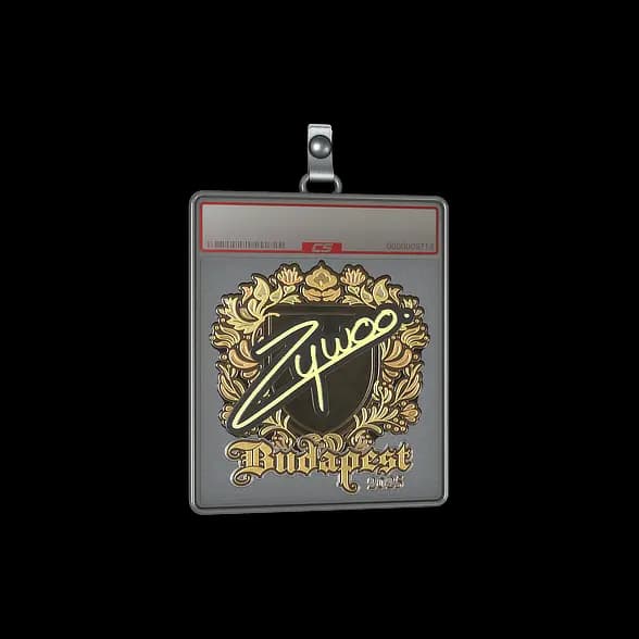 Sticker Slab | ZywOo (Gold) | Budapest 2025