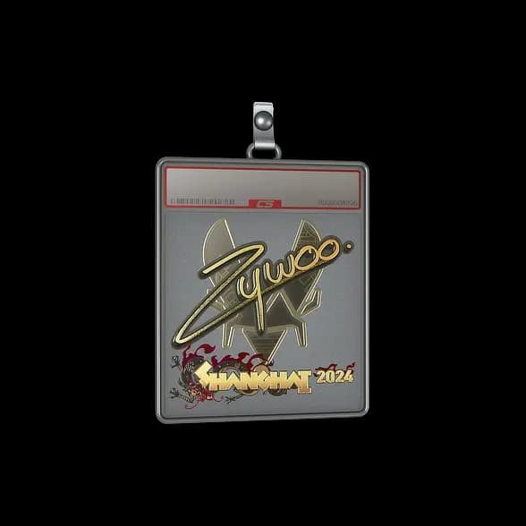 Sticker Slab | ZywOo (Gold) | Shanghai 2024