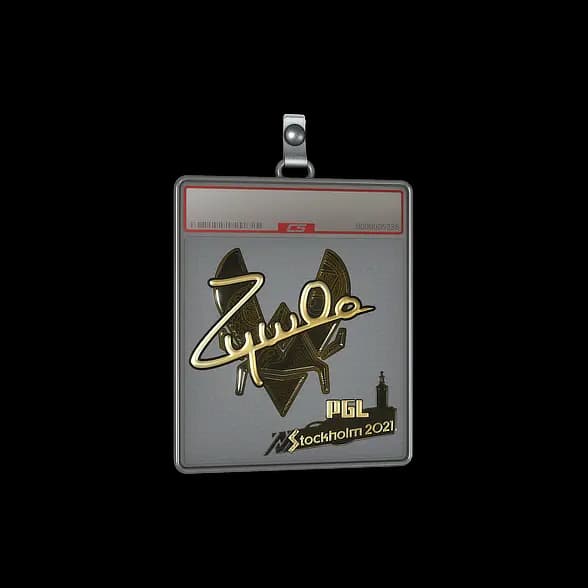 Sticker Slab | ZywOo (Gold) | Stockholm 2021