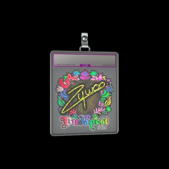 Sticker Slab | ZywOo (Holo) | Budapest 2025